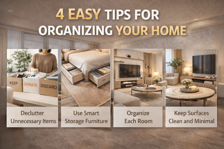 Home Organization Tips: 4 Easy Ways to Organize Home