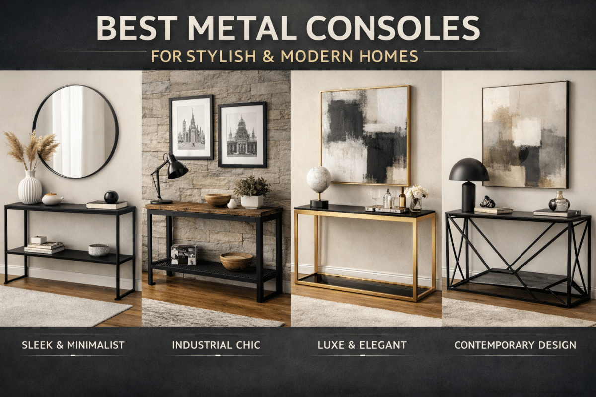 Metal Consoles for Modern & Stylish Homes