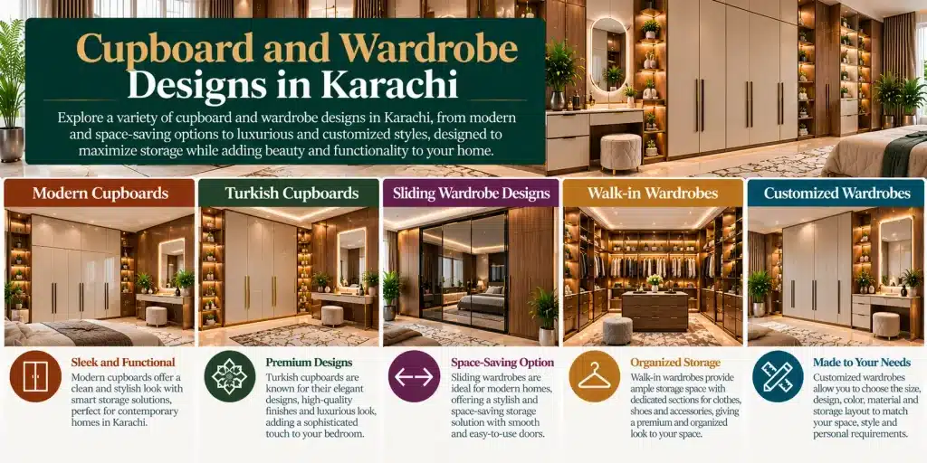 Cupboard and Wardrobe Designs in Karachi