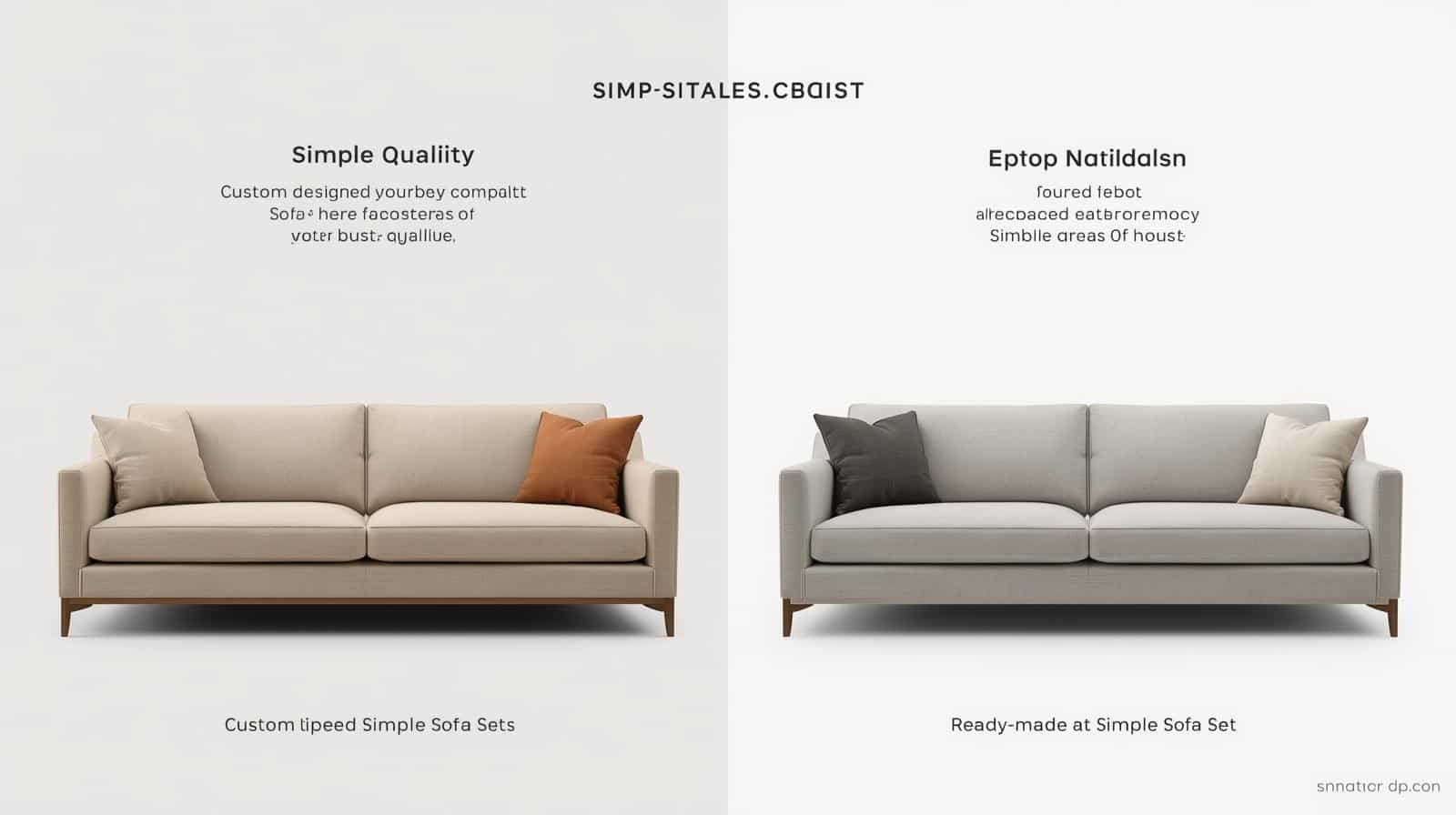 Simple Sofa Set – Modern & Affordable Designs