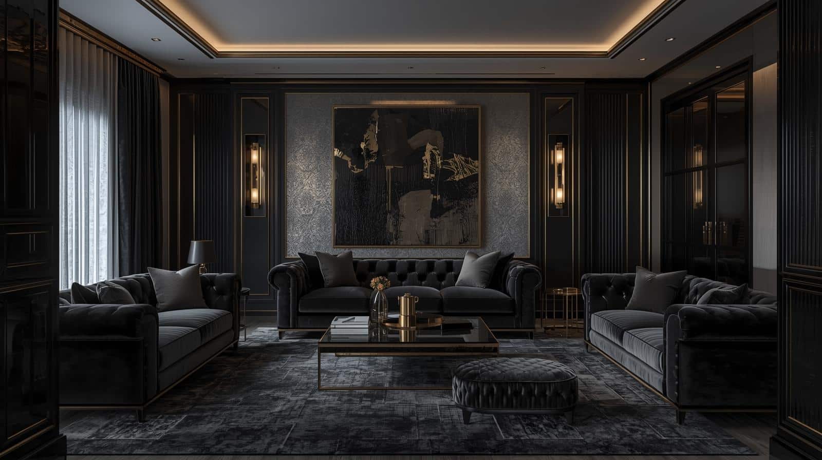 Interior Designing Ideas with Black Theme