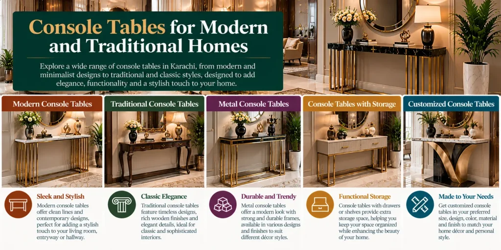 Console Tables for Modern and Traditional Homes
