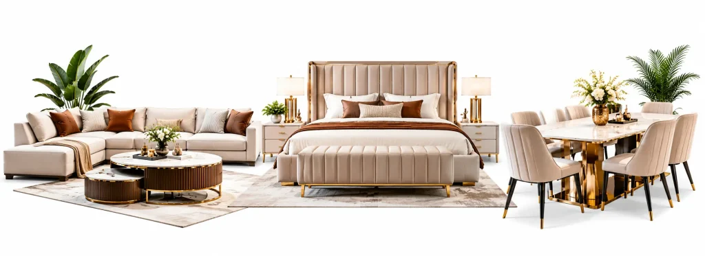 Wooden and upholstered bed designs by Obsession Outlet