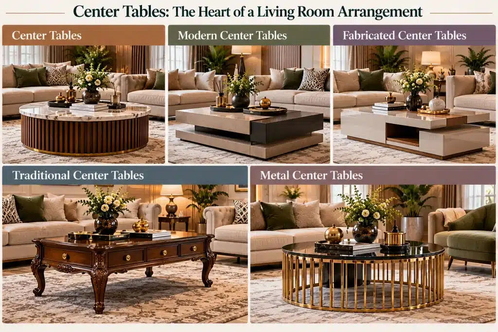 Center Tables: The Heart of a Living Room Arrangement