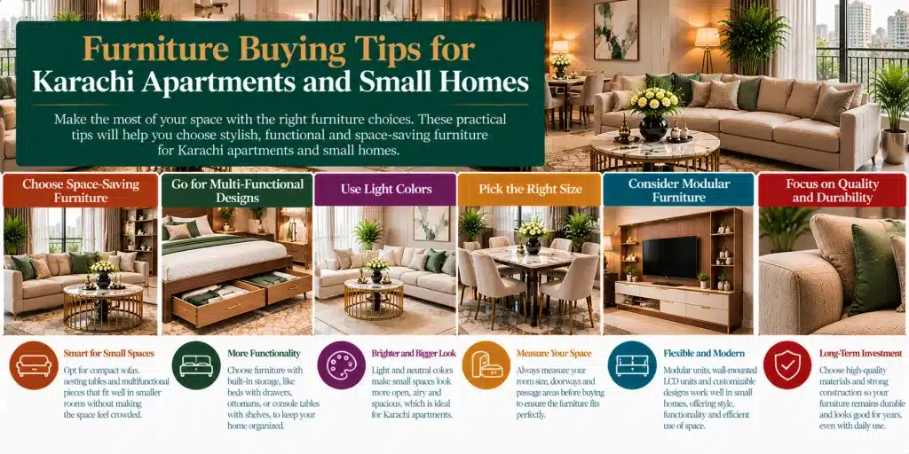 Furniture Buying Tips for Karachi Apartments and Small Homes