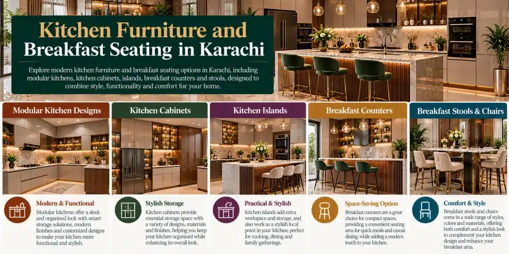 Kitchen Furniture and Breakfast Seating in Karachi